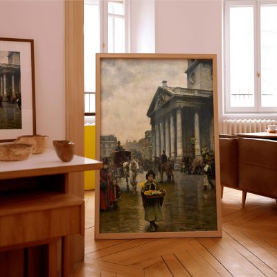 St. Martin-in-the-Fields - Victorian London Scene by William Logsdail 