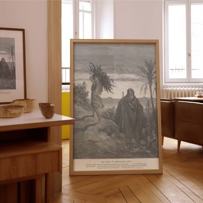 Testing of Abraham's Faith - Near-Sacrifice Scene by Gustave Dore 
