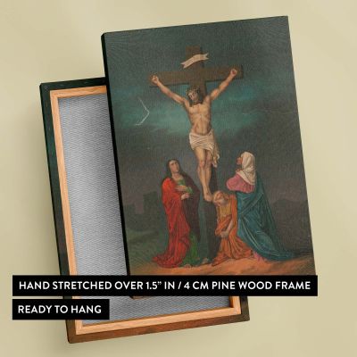 The Crucifixion - Jesus on Cross with Mourning Mary Scene