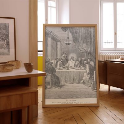The Last Supper - Communion with Disciples by Gustave Dore 