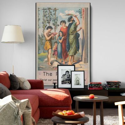 The Passover - Old Testament Family and Doorway Scene
