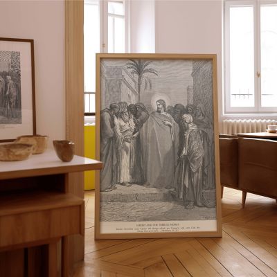 Tribute Money - Teaching Scene by Gustave Dore 
