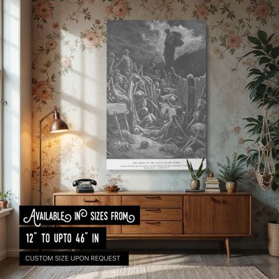 Valley of Dry Bones - Gustave Dore Resurrection of Skeletons Scene 