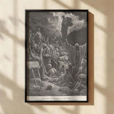 Valley of Dry Bones - Gustave Dore Resurrection of Skeletons Scene 