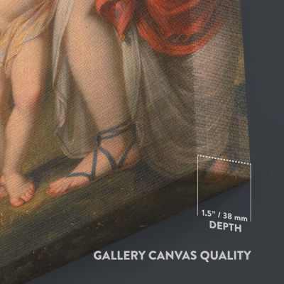 Venus and Cupid - Romantic Neoclassical Scene by Henry Howard as Canvas Art 