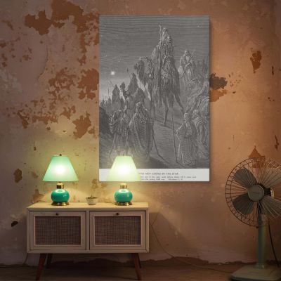 Wise Men Guided by the Star - Nativity Scene by Gustave Dore 