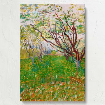 Vincent Van Gogh's The Flowering Orchard 1888 - Spring Trees Blossom Landscape Art