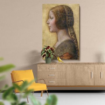 Leonardo da Vinci's Renaissance portrait Profile of a Young Fianc