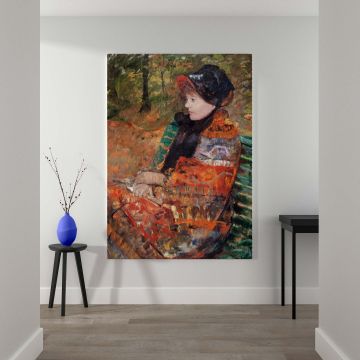 Autumn Portrait of Lydia Cassatt - Warm Impressionist Scene By Mary Cassatt  