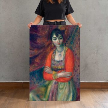 Armenian Girl by William James Glackens canvas print, canvas shown with a person for scale