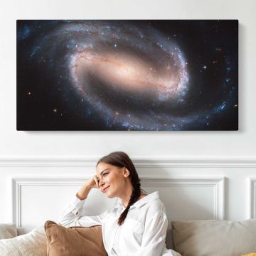Barred Spiral Galaxy NGC 1300 canvas print, interior display view