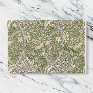 Windrush Botanical Pattern canvas artwork displayed on a marble background