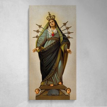Our Lady of the Seven Sorrows Canvas Wall Art Print
