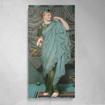 Battledore 1868 1870 by Albert Joseph Moore Canvas Wall Art Print