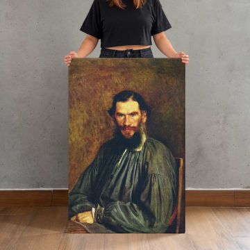 Bearded Man in a Dark Robe canvas print, held for scale