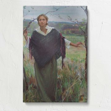 Listening by Daniel Gerhartz canvas print, front view