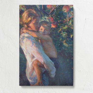 With Mother by Daniel Gerhartz canvas print, front view