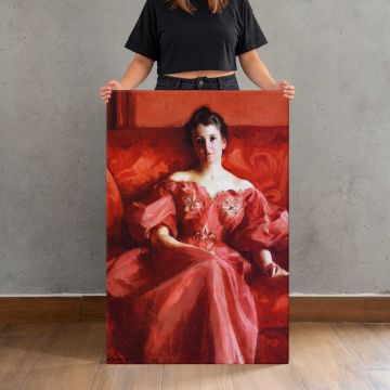Portrait of Mrs. Howe nee Deering by Alfred Stevens canvas print, held for scale