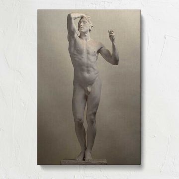 Age of Bronze by Auguste Rodin canvas print, front view