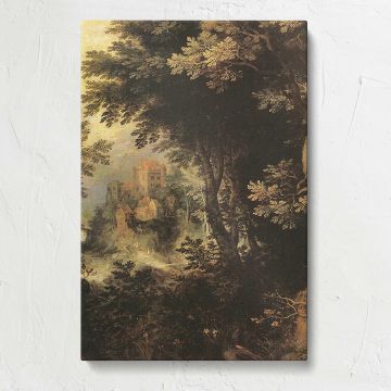 Woodland Landscape canvas print, front view
