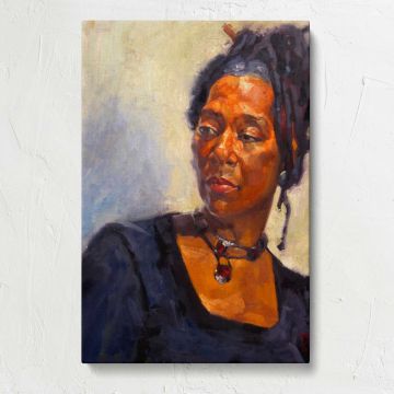 Dimien Portrait by Aaron Coberly canvas print, front view