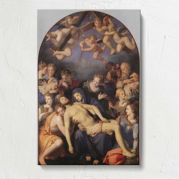 Deposition of Christ by Agnolo Bronzino canvas print, front view
