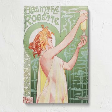 Absinthe Robette by Privat Livemont canvas print, front view