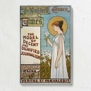 The New York Times Easter Design canvas print, front view