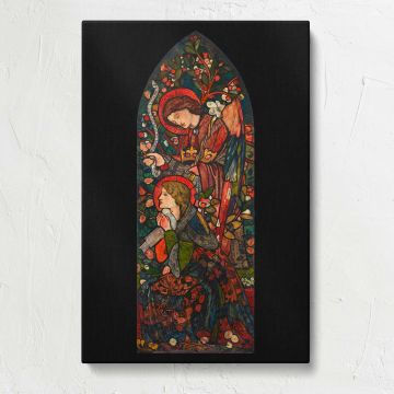 The Annunciation Arched Composition canvas print, front view