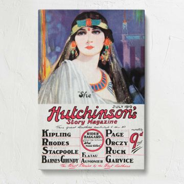 She Meets Allan Hutchinson's Magazine Cover canvas print, front view