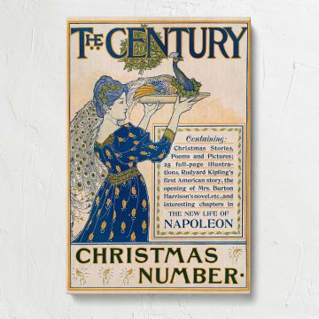 The Century Christmas Magazine Cover canvas print, front view