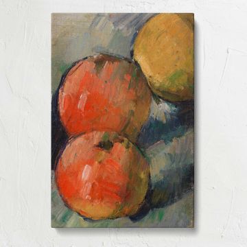 Two and a Half Apples by Paul Cézanne canvas print, front view