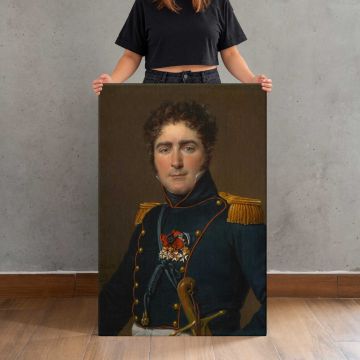 Comte Henri-Amedee-Mercure de Turenne d'Aynac canvas print, held for scale
