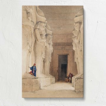 Excavated Temple of Gyrshe canvas print, front view