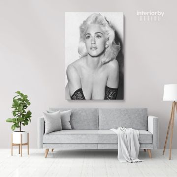 Young Modanna Sexy Print Poster in Canvas, Rolled Canvas