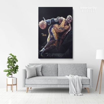 Kobe Bryant Basketball Player Photo Print Poster Canvas Last Game Mamba Mentality Home Decoration
