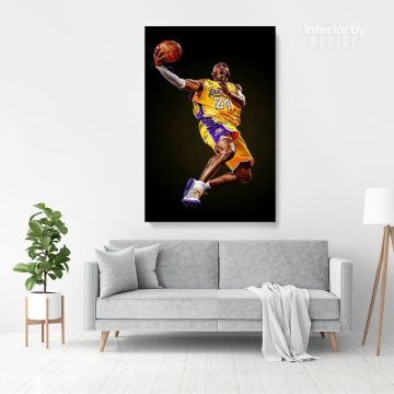 Kobe Bryant Basketball Player Photo Print Canvas or Rolled, Last Game Mamba Mentality