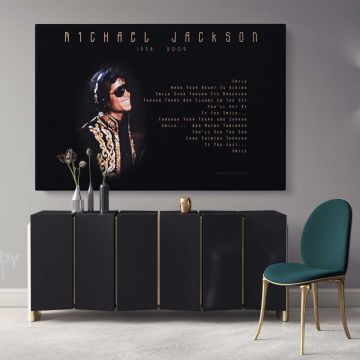 Michael Jackson King of Pop Quote Personalised For Wall Art Print Poster Framed Canvas
