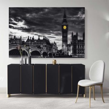 Stunning Black and White Big Ben of London wall art Buildings and Cites Canvas Wall Art