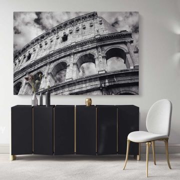 Stunning Black and White Colosseum wall art Buildings and Cites Canvas Wall Art