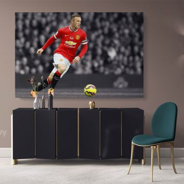 Wayne Rooney Soccer Player Sports Canvas Wall Art