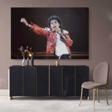 Michael Jackson King of Pop Singers Canvas Mj Dance Moves Print Personalised Poster Framed Canvas