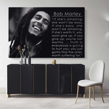 Bob Marley Positive Quotes Art Canvas Bob Marley Art Canvas Wall Art