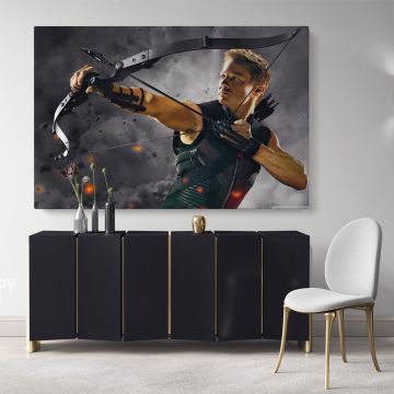 Hawkeye Avengers Poster Marvel Comics Superhero Movie Illustration Giclee Canvas Wall Art