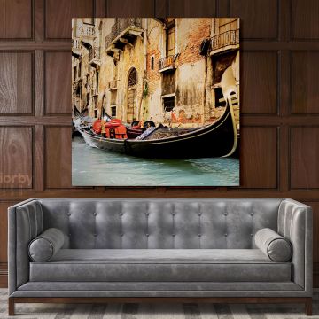 Iconic Italy Honeymoon Charme Poster Print Canvas with Frame
