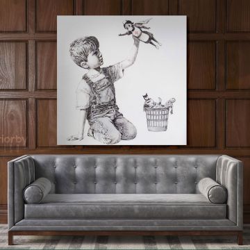 Banksy Donates New Artwork Celebrating Health Care Workers to British Hospital Banksy Canvas