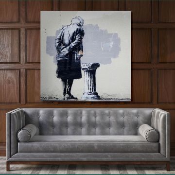 Folkestone Art Buff Banksy Style Street Graffiti Art Collection Canvas
