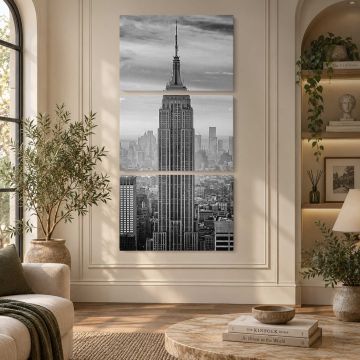 Empire State Building, New York City canvas print, interior display view