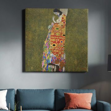 Gustav Klimt Hope II (1907-1908) — room mockup view 3
