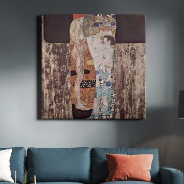 Gustav Klimt The Three Ages of the Woman (1905) — room mockup view 3